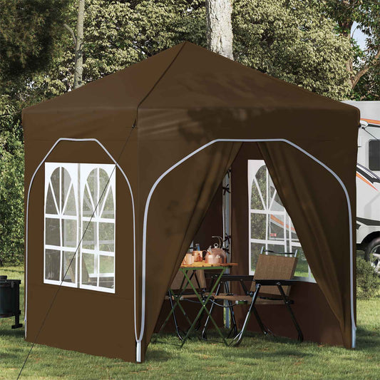 vidaXL Pop-up Party Tent 192 x 192 x 245 cm Taupe
