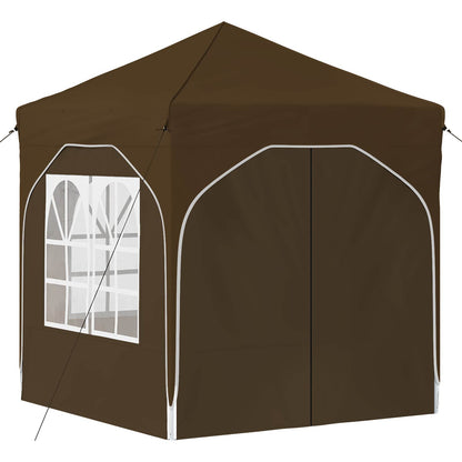 vidaXL Pop-up Party Tent 192 x 192 x 245 cm Taupe