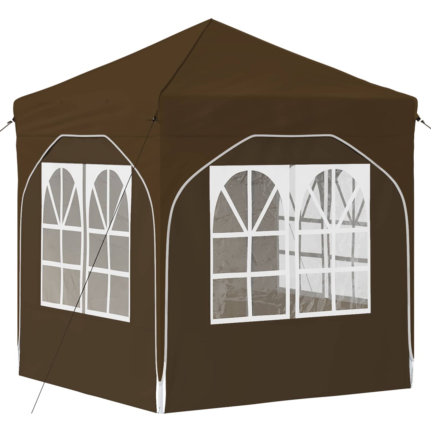 vidaXL Pop-up Party Tent 192 x 192 x 245 cm Taupe