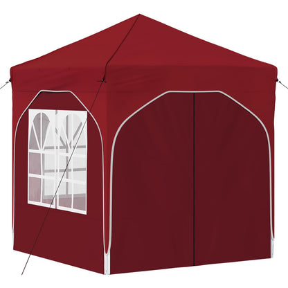 vidaXL Pop-up Party Tent 192 x 192 x 245 cm Burgundy