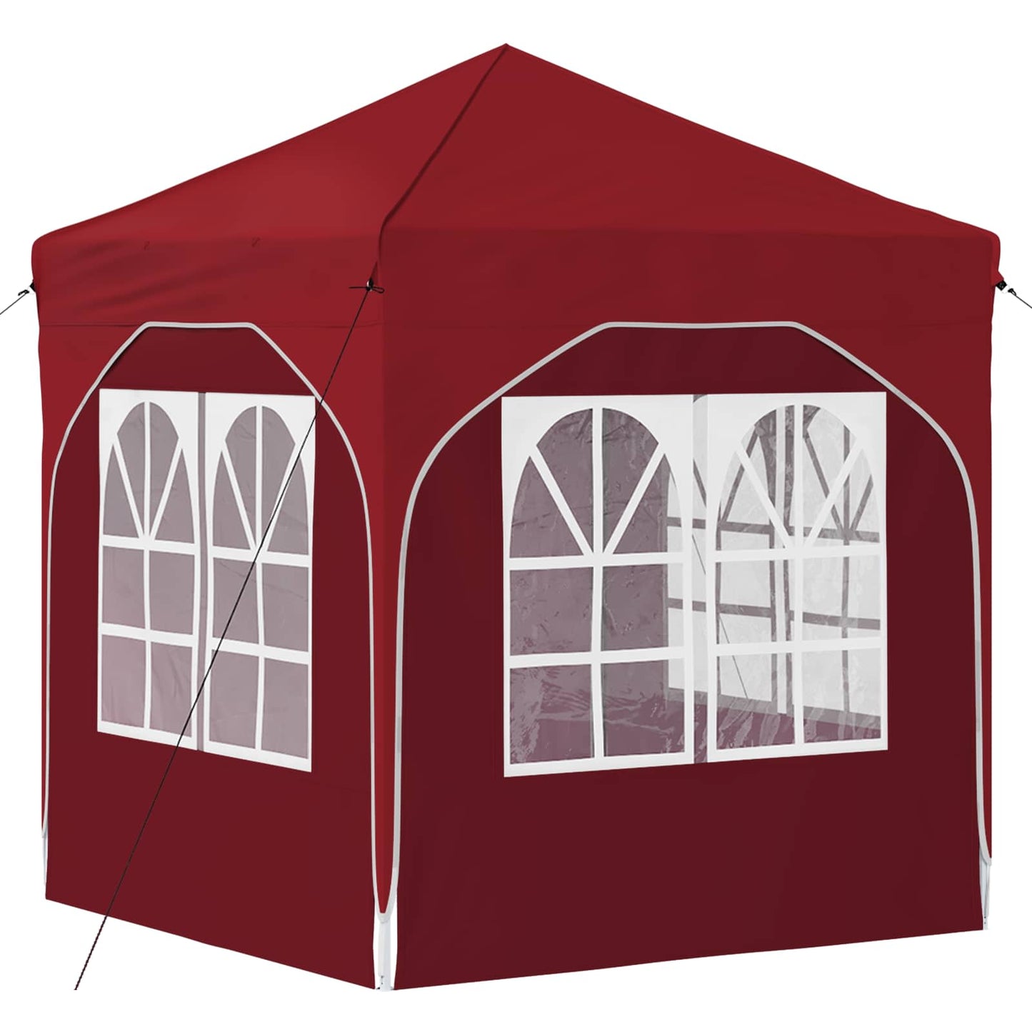 vidaXL Pop-up Party Tent 192 x 192 x 245 cm Burgundy