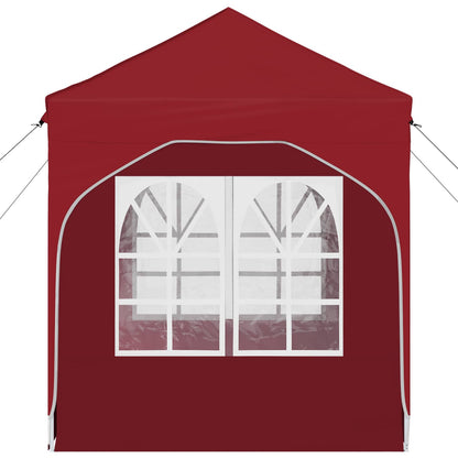 vidaXL Pop-up Party Tent 192 x 192 x 245 cm Burgundy