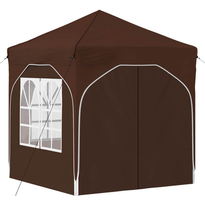 vidaXL Pop-up Party Tent 192 x 192 x 245 cm Brown