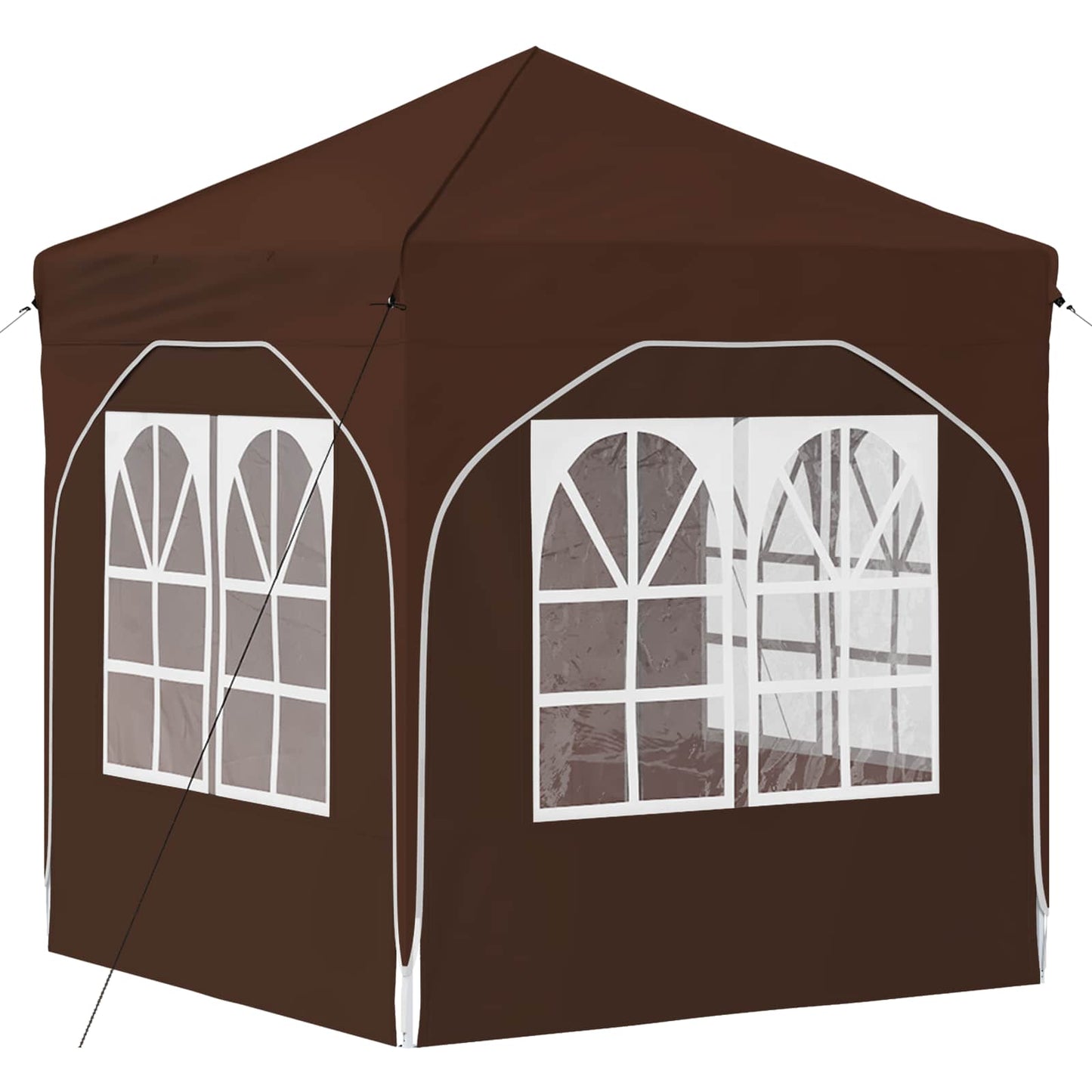vidaXL Pop-up Party Tent 192 x 192 x 245 cm Brown