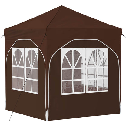vidaXL Pop-up Party Tent 192 x 192 x 245 cm Brown