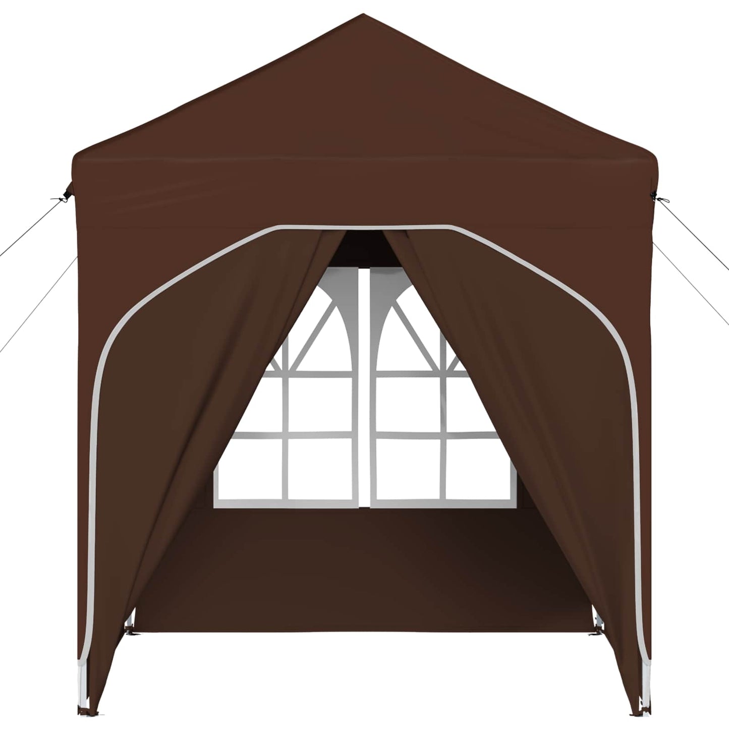 vidaXL Pop-up Party Tent 192 x 192 x 245 cm Brown