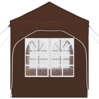 vidaXL Pop-up Party Tent 192 x 192 x 245 cm Brown