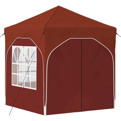 vidaXL Pop-up Party Tent 192 x 192 x 245 cm Terracotta