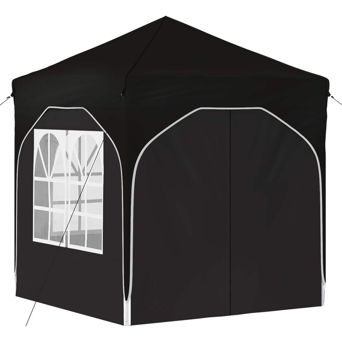 vidaXL Pop-up Party Tent 192 x 192 x 245 cm Black