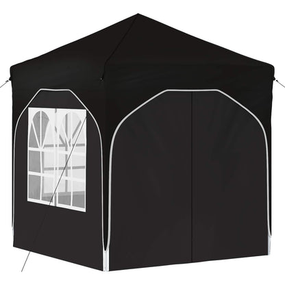 vidaXL Pop-up Party Tent 192 x 192 x 245 cm Black