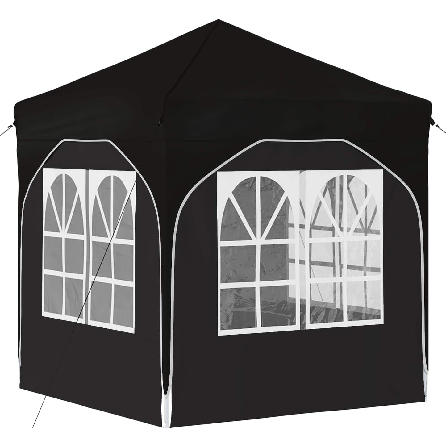 vidaXL Pop-up Party Tent 192 x 192 x 245 cm Black