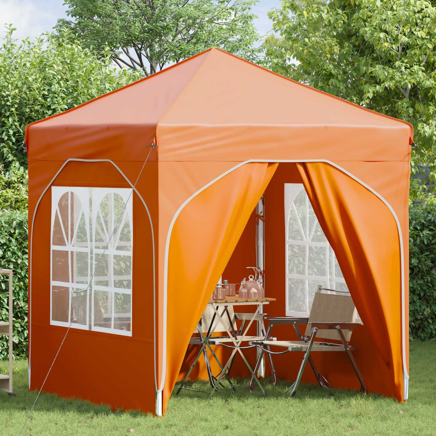 vidaXL Pop-up Party Tent 192 x 192 x 245 cm Orange