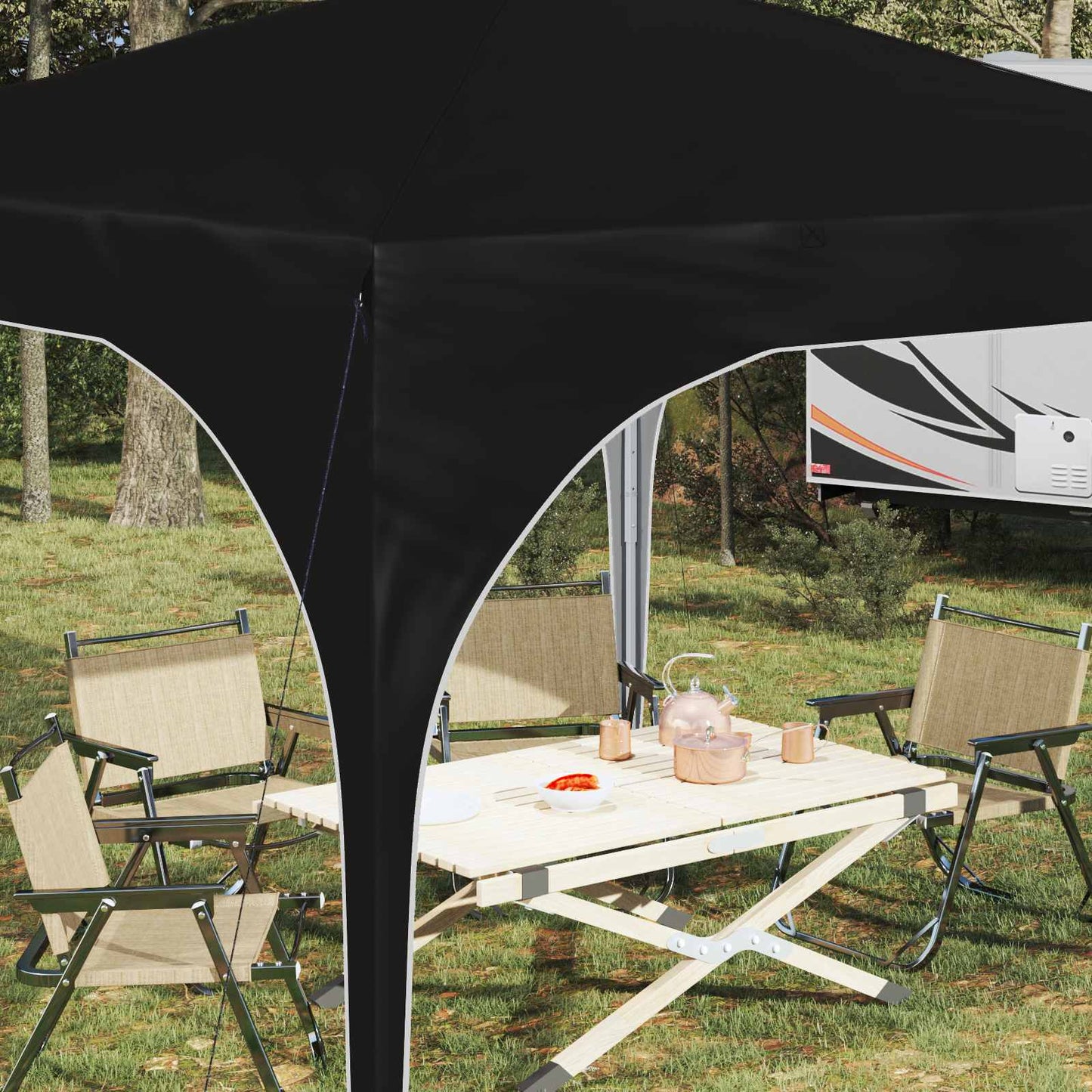 vidaXL Pop-up Party Tent 290 x 290 x 245 cm Antracite