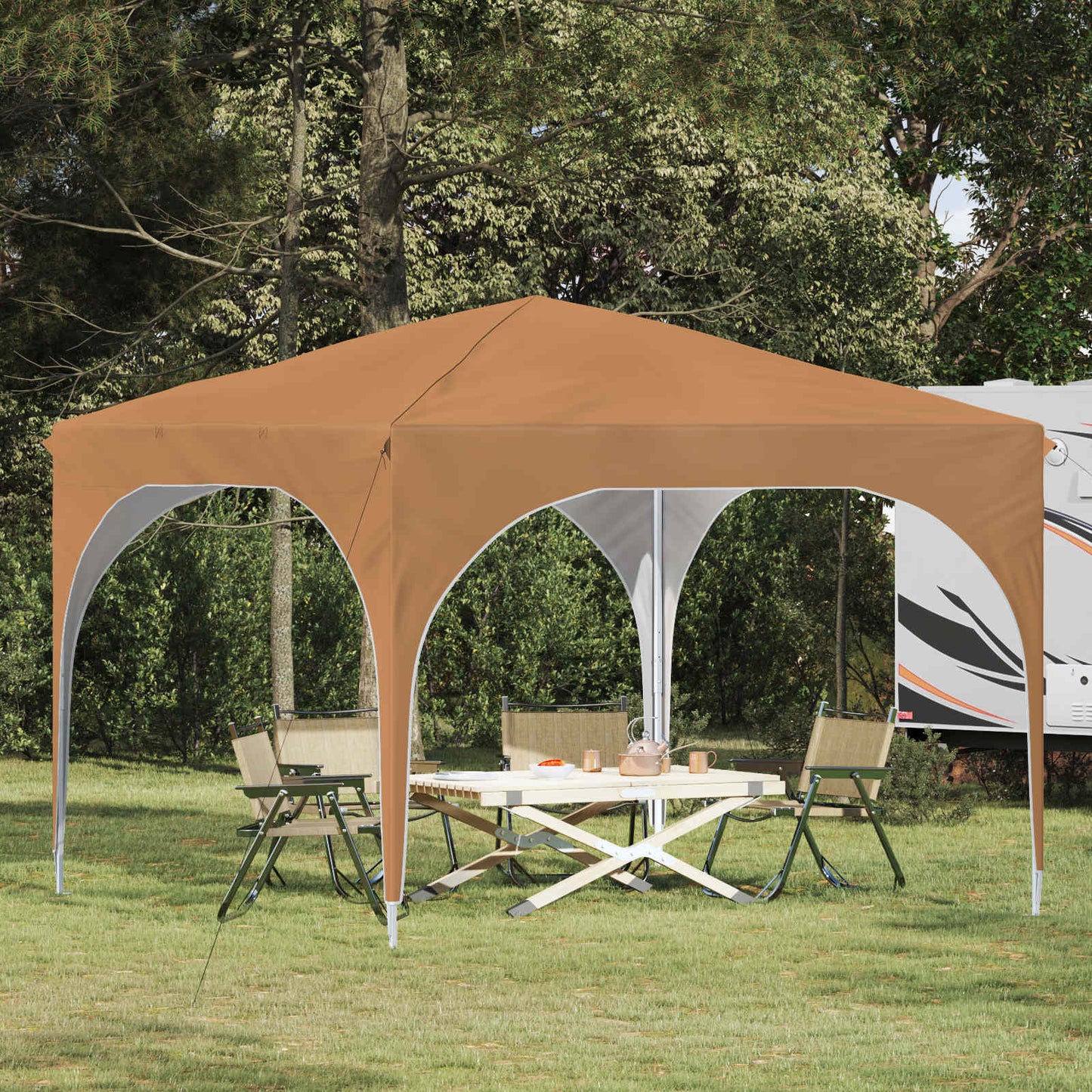 vidaXL Pop-up Party Tent 290 x 290 x 245 cm Beige