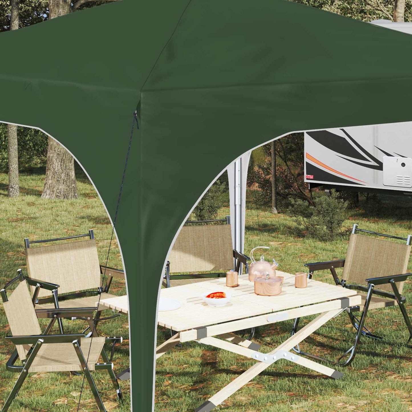 vidaXL Pop-up Party Tent 290 x 290 x 245 cm Green