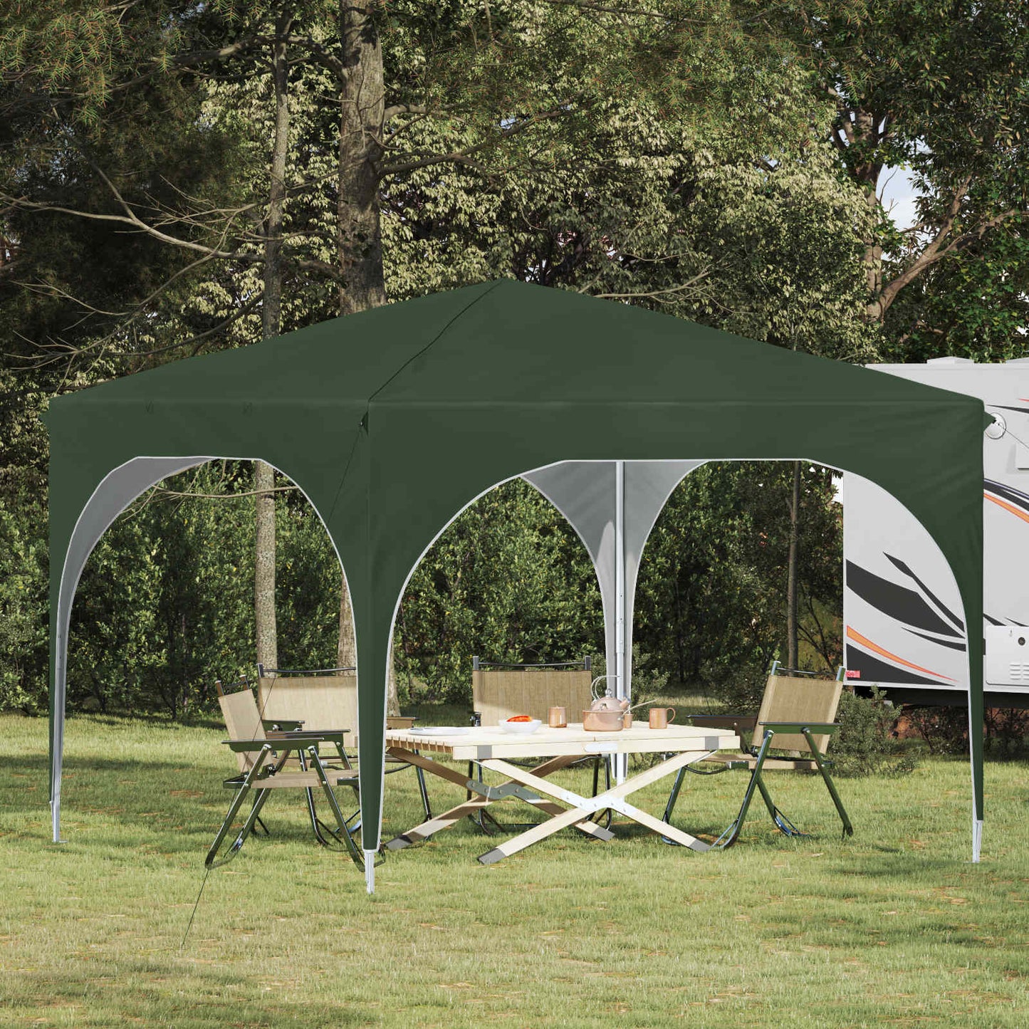 vidaXL Pop-up Party Tent 290 x 290 x 245 cm Green