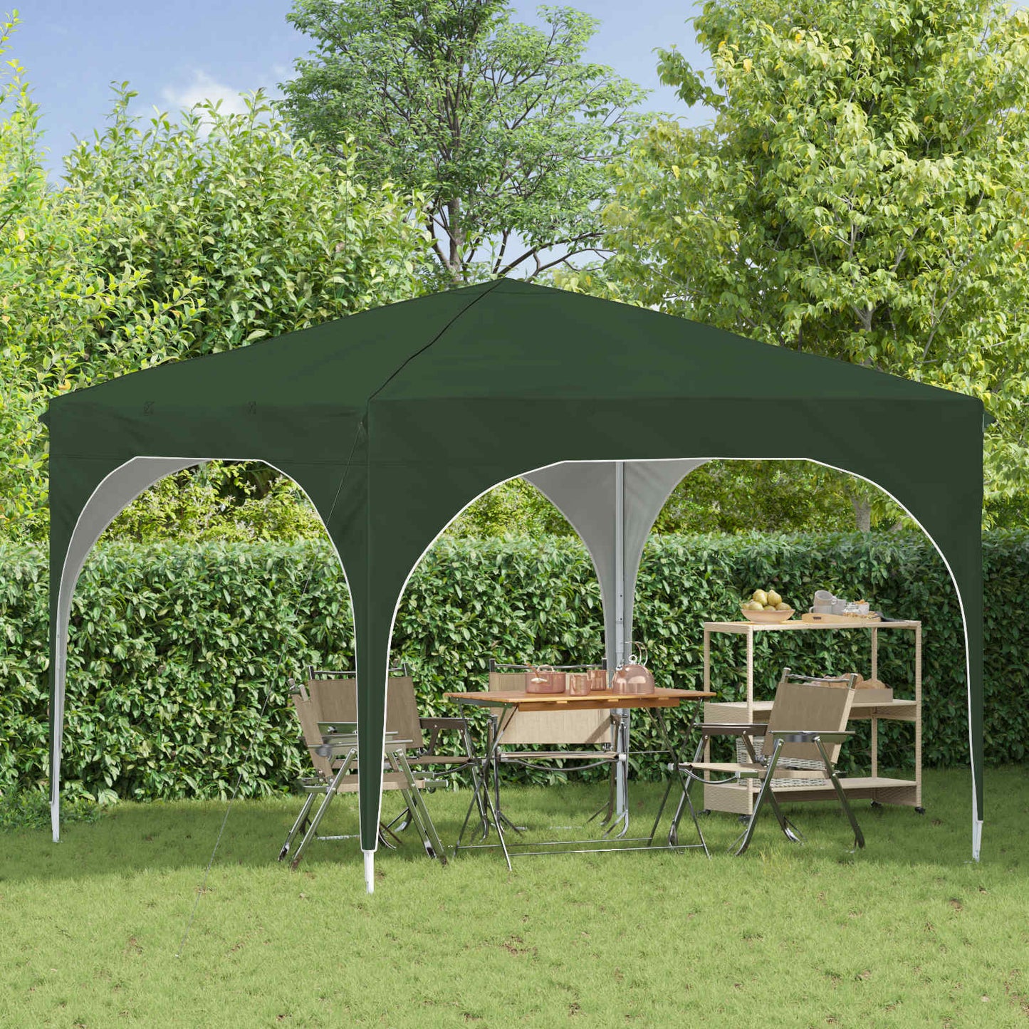 vidaXL Pop-up Party Tent 290 x 290 x 245 cm Green