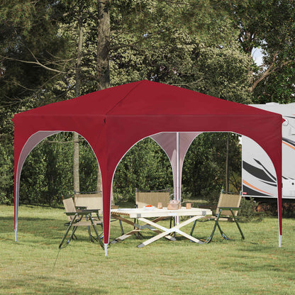 vidaXL Pop-up Party Tent 290 x 290 x 245 cm Burgundy