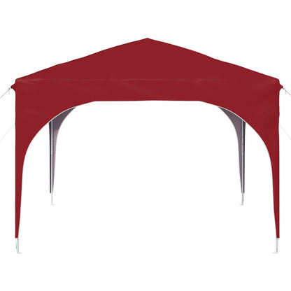 vidaXL Pop-up Party Tent 290 x 290 x 245 cm Burgundy