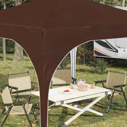 vidaXL Pop-up Party Tent 290 x 290 x 245 cm Brown
