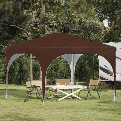 vidaXL Pop-up Party Tent 290 x 290 x 245 cm Brown