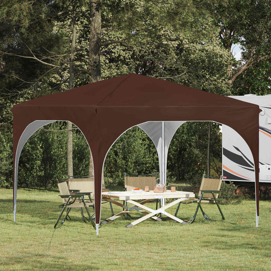 vidaXL Pop-up Party Tent 290 x 290 x 245 cm Brown