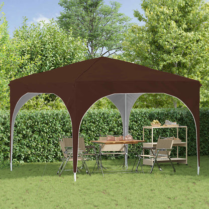 vidaXL Pop-up Party Tent 290 x 290 x 245 cm Brown