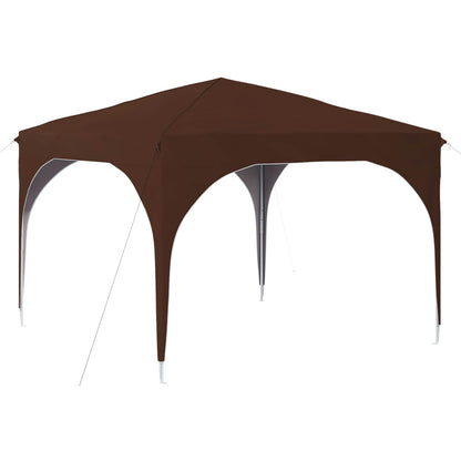 vidaXL Pop-up Party Tent 290 x 290 x 245 cm Brown