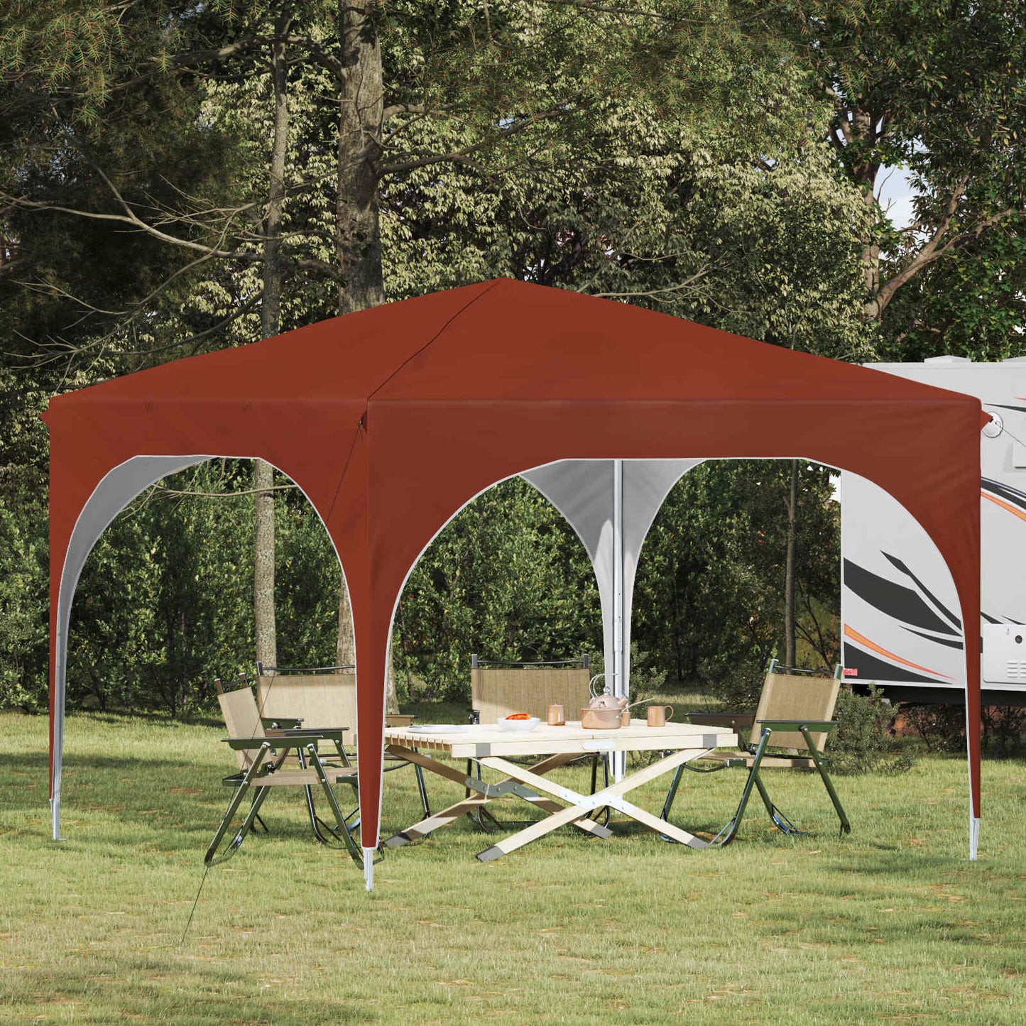 vidaXL Pop-up Party Tent 290 x 290 x 245 cm Terracotta