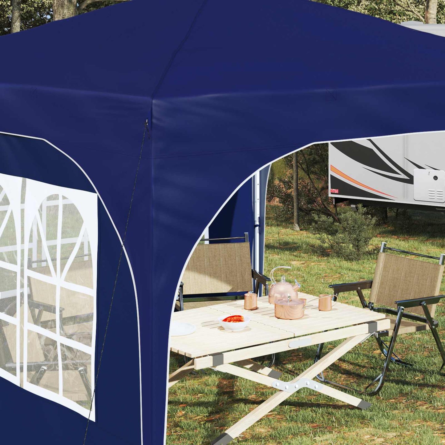 vidaXL Pop-up Party Tent 290 x 290 x 245 cm Blue