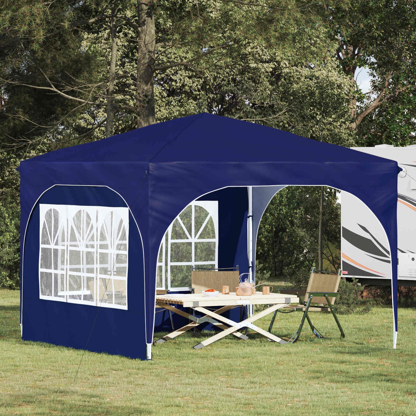 vidaXL Pop-up Party Tent 290 x 290 x 245 cm Blue