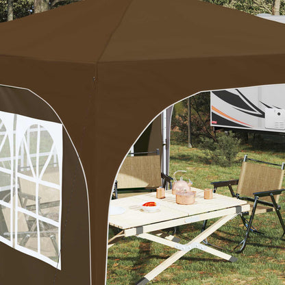 vidaXL Pop-up Party Tent 290 x 290 x 245 cm Taupe