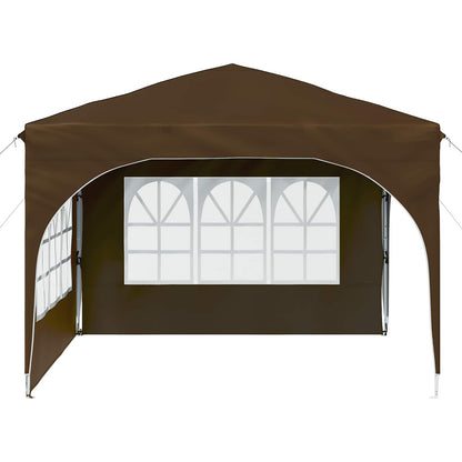 vidaXL Pop-up Party Tent 290 x 290 x 245 cm Taupe