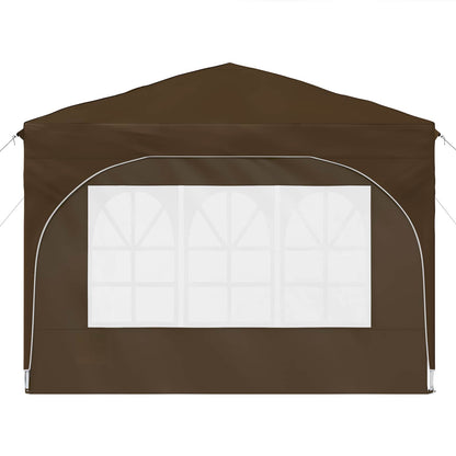 vidaXL Pop-up Party Tent 290 x 290 x 245 cm Taupe