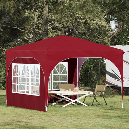 vidaXL Pop-up Party Tent 290 x 290 x 245 cm Burgundy