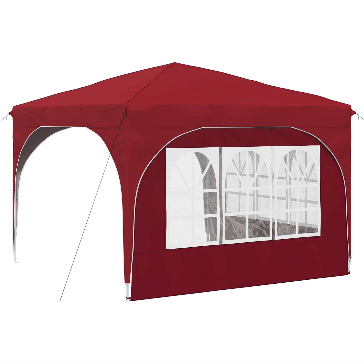 vidaXL Pop-up Party Tent 290 x 290 x 245 cm Burgundy