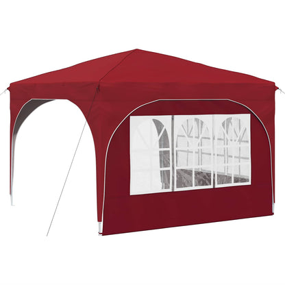 vidaXL Pop-up Party Tent 290 x 290 x 245 cm Burgundy