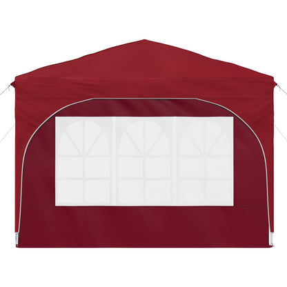 vidaXL Pop-up Party Tent 290 x 290 x 245 cm Burgundy