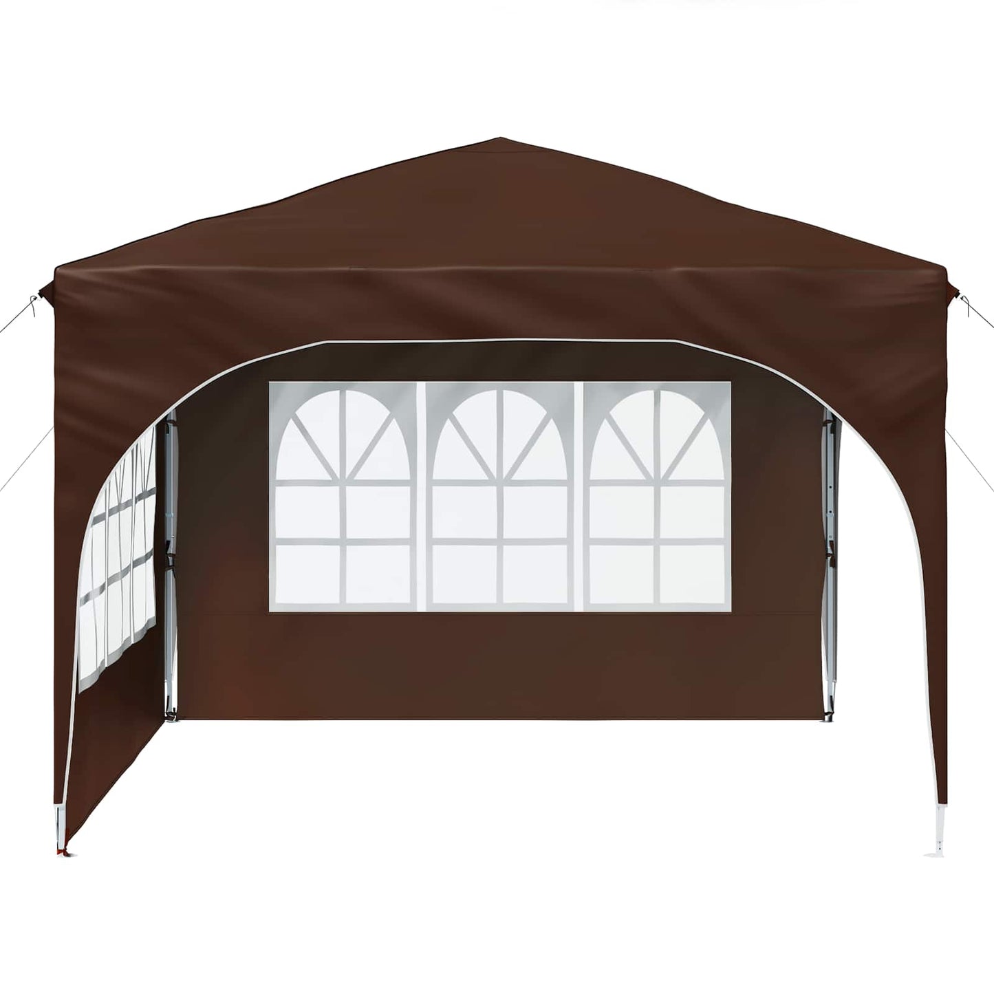 vidaXL Pop-up Party Tent 290 x 290 x 245 cm Brown