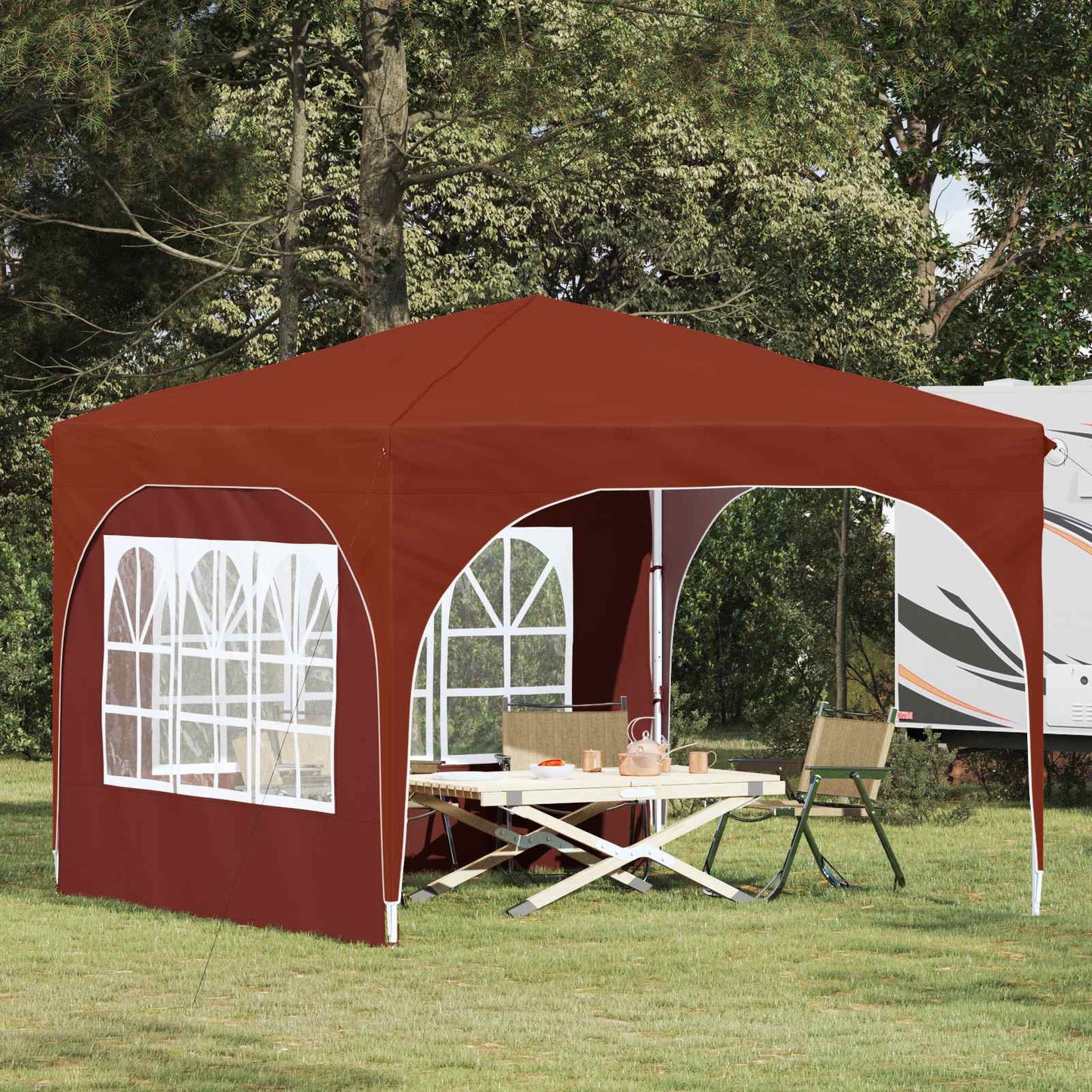 vidaXL Pop-up Party Tent 290 x 290 x 245 cm Terracotta