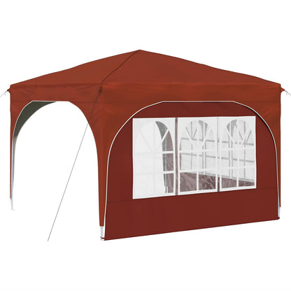 vidaXL Pop-up Party Tent 290 x 290 x 245 cm Terracotta