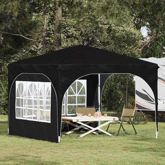 vidaXL Pop-up Party Tent 290 x 290 x 245 cm Black