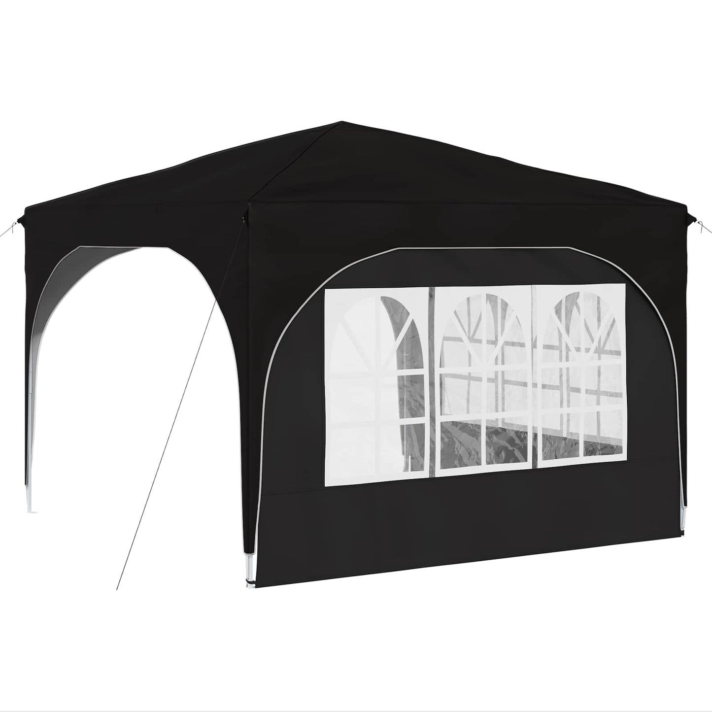vidaXL Pop-up Party Tent 290 x 290 x 245 cm Black