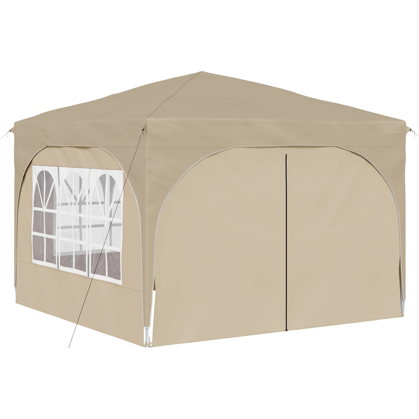 vidaXL Pop-up Party Tent 290 x 290 x 245 cm Cream