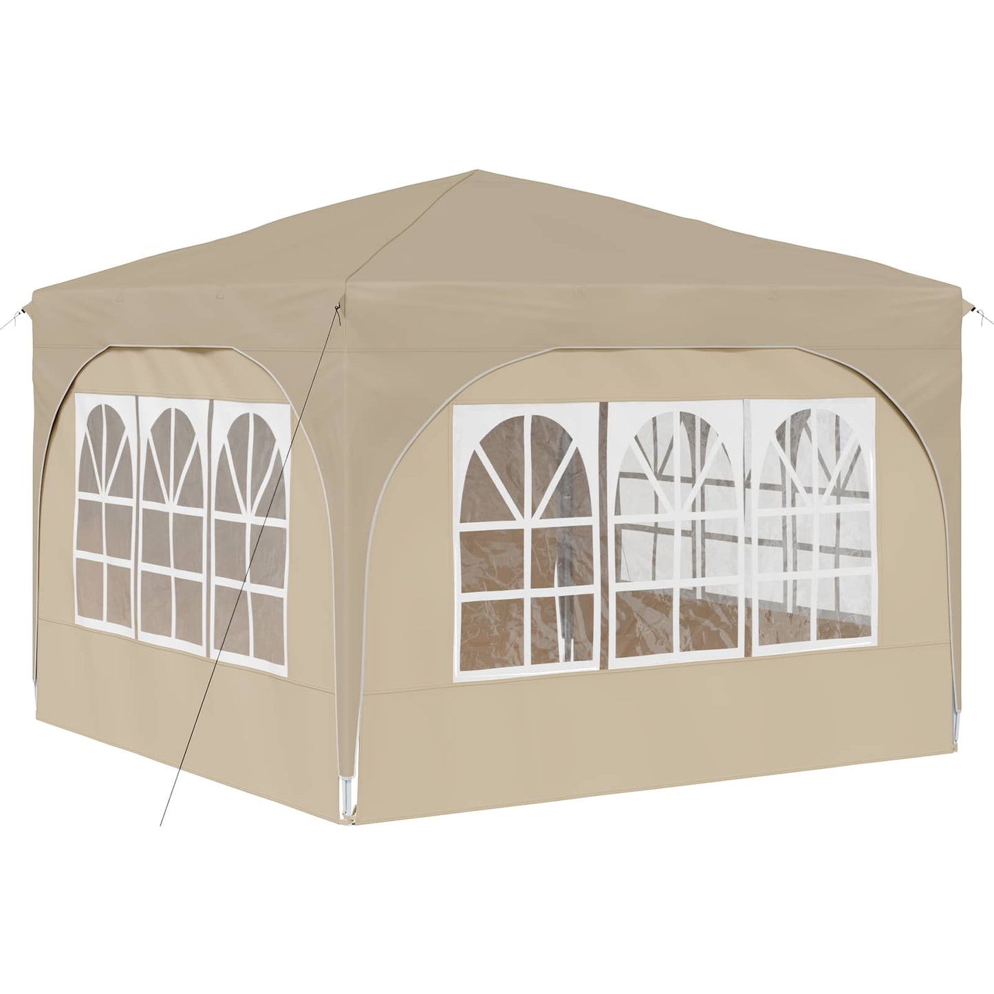 vidaXL Pop-up Party Tent 290 x 290 x 245 cm Cream