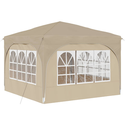 vidaXL Pop-up Party Tent 290 x 290 x 245 cm Cream