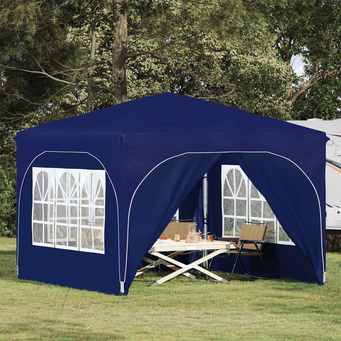 vidaXL Pop-up Party Tent 290 x 290 x 245 cm Blue