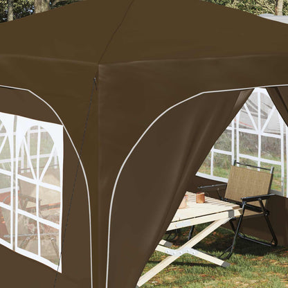 vidaXL Pop-up Party Tent 290 x 290 x 245 cm Taupe