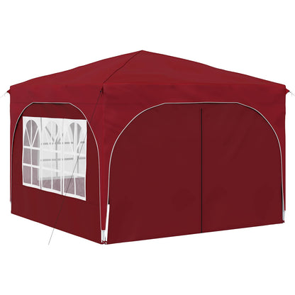 vidaXL Pop-up Party Tent 290 x 290 x 245 cm Burgundy
