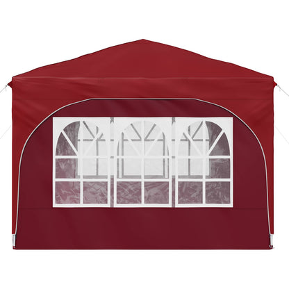 vidaXL Pop-up Party Tent 290 x 290 x 245 cm Burgundy